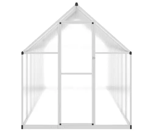 Kasvuhoone Alusraamiga, Hõbedane, 445X169X195 cm Alumiinium