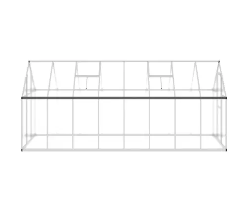 Kasvuhoone Alusraamiga, Hõbedane, 445X169X195 cm Alumiinium