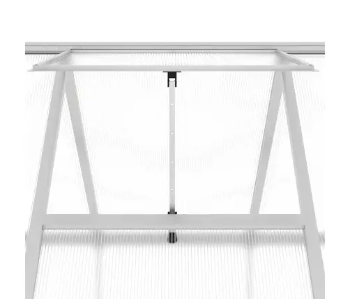 Kasvuhoone Alusraamiga, Hõbedane, 445X169X195 cm Alumiinium