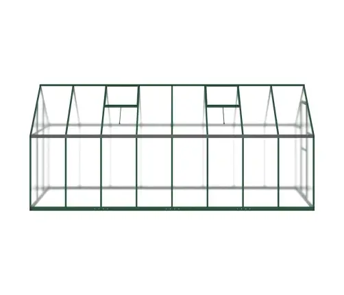 Kasvuhoone Alusraamiga, Roheline, 445X169X195 cm Alumiinium