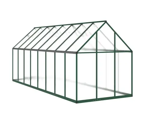 Kasvuhoone Alusraamiga, Roheline, 445X169X195 cm Alumiinium