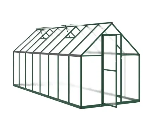 Kasvuhoone Alusraamiga, Roheline, 445X169X195 cm Alumiinium