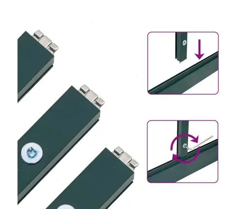 Kasvuhoone Alusraamiga, Roheline, 445X169X195 cm Alumiinium