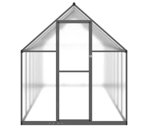 Kasvuhoone Alusraamiga,Antratsiithall,445X169X195 cmAlumiinium