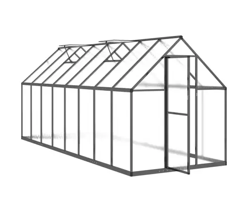 Kasvuhoone Alusraamiga,Antratsiithall,445X169X195 cmAlumiinium