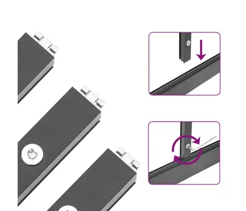 Kasvuhoone Alusraamiga,Antratsiithall,445X169X195 cmAlumiinium