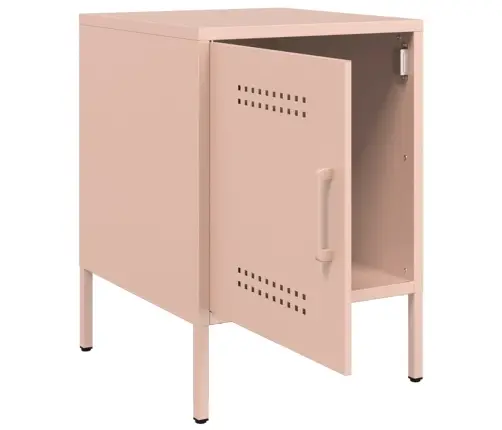 Naktsskapītis, Rozā, 36X39X50,5Cm, Tērauds Vidaxl Naktsskapītis, Rozā, 36X39X50,5Cm, Tērauds Vidaxl