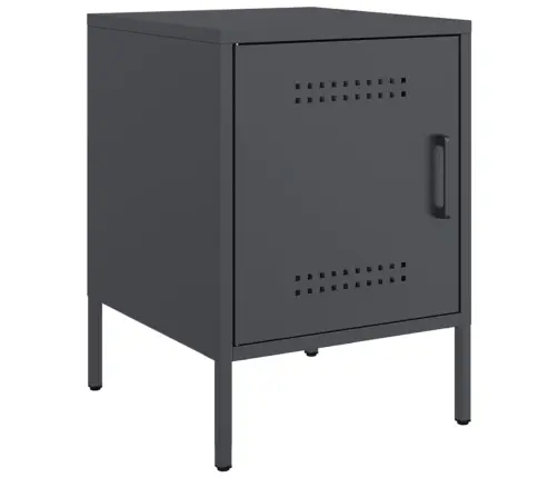 Naktinė Spintelė, Antracito Spalvos, 36X39X50,5cm Plienas