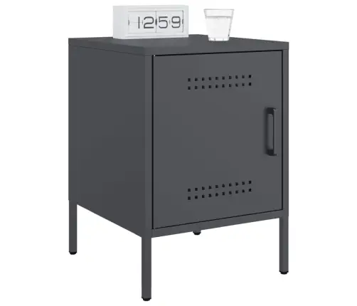 Naktinė Spintelė, Antracito Spalvos, 36X39X50,5cm Plienas