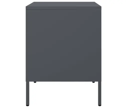 Naktinė Spintelė, Antracito Spalvos, 36X39X50,5cm Plienas