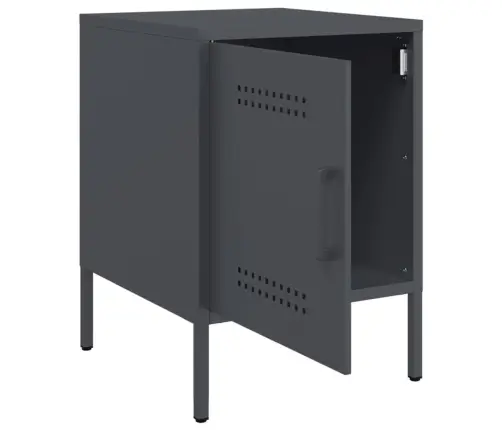 Naktinė Spintelė, Antracito Spalvos, 36X39X50,5cm Plienas