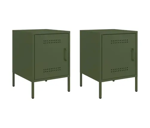 Öökapid 2 Tk, Oliiviroheline, 36X39X50,5 cm Teras