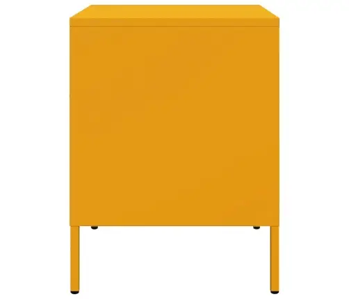 Naktinės Spintelės, 2Vnt., Garstyčių, 36X39X50,5cm Plienas