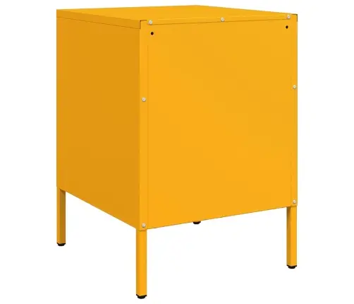 Naktinės Spintelės, 2Vnt., Garstyčių, 36X39X50,5cm Plienas