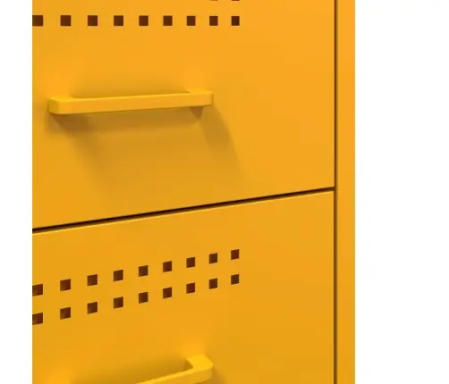 Naktinės Spintelės, 2Vnt., Garstyčių, 36X39X50,5cm Plienas