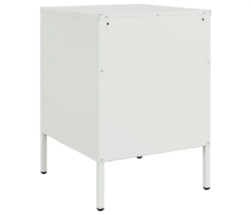 Naktsskapīši 2 Gab. Balts 36X39X50,5 Cm Tērauds Vidaxl Naktsskapīši 2 Gab. Balts 36X39X50,5 Cm Tērauds Vidaxl