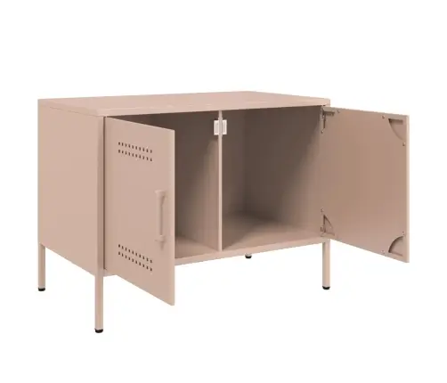 Tv Skapītis, Rozā, 68X39X50,5 Cm, Tērauds Vidaxl