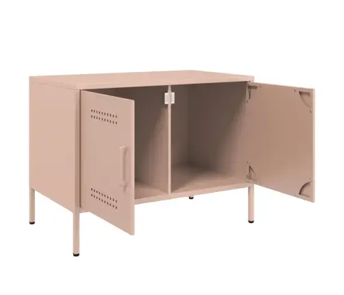 Tv Skapīši, 2 Gab., Rozā, 68X39X50,5 Cm, Tērauds Vidaxl