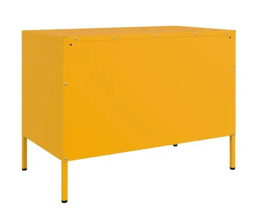 Telerikapid 2 Tk, Sinepikollane, 68 X 39 X 50,5 cm Teras