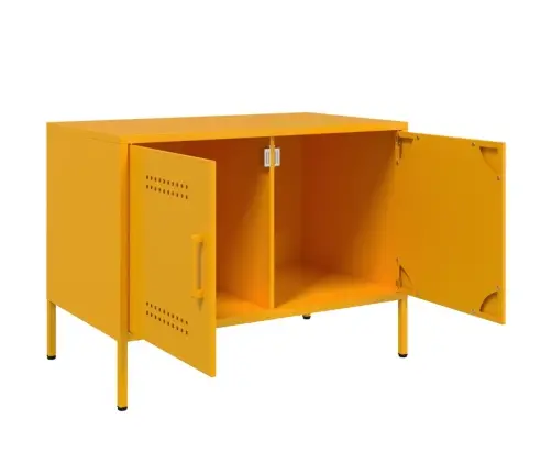 Telerikapid 2 Tk, Sinepikollane, 68 X 39 X 50,5 cm Teras