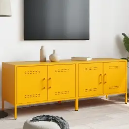 Tv Skapīši, 2 Gab., 68X39X50,5 Cm, Tērauds, Sinepju Dzelteni Vidaxl