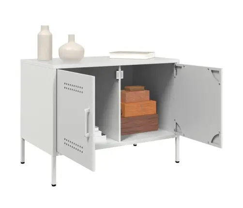 Tv Skapītis, Balts, 68X39X50,5 Cm, Tērauds Vidaxl