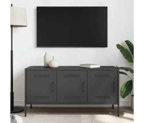 Tv Skapītis, 100,5X39X50,5 Cm, Tērauds, Melns Vidaxl