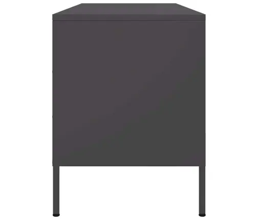 Tv Skapītis, 100,5X39X50,5 Cm, Tērauds, Melns Vidaxl