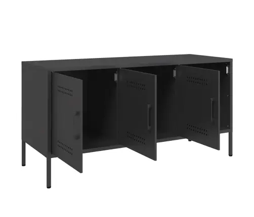 Tv Skapītis, 100,5X39X50,5 Cm, Tērauds, Melns Vidaxl