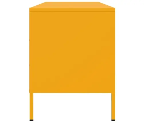 Tv Skapītis, 100,5X39X50,5 Cm, Tērauds, Sinepju Dzeltens Vidaxl