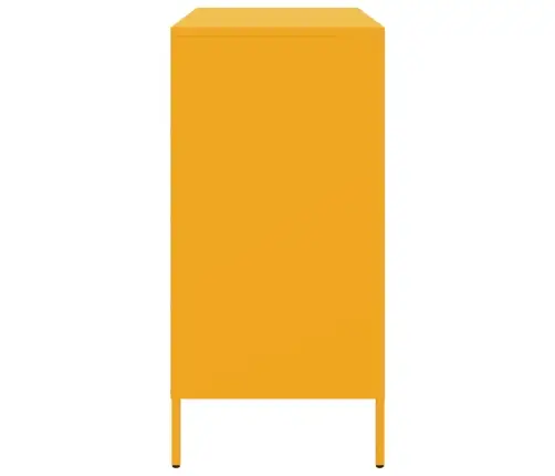 Šoninė Spintelė, Garstyčių Geltona, 68X39X79cm Plienas