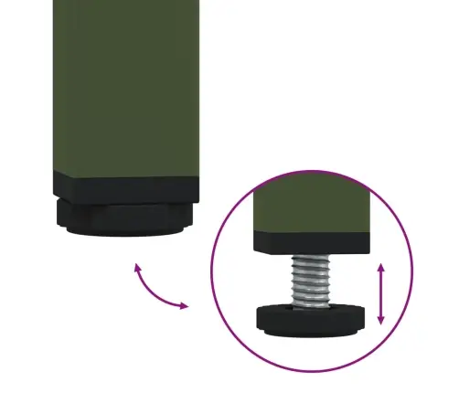Kumode, Olīvu Zaļa, 68X39X79 Cm, Tērauds Vidaxl
