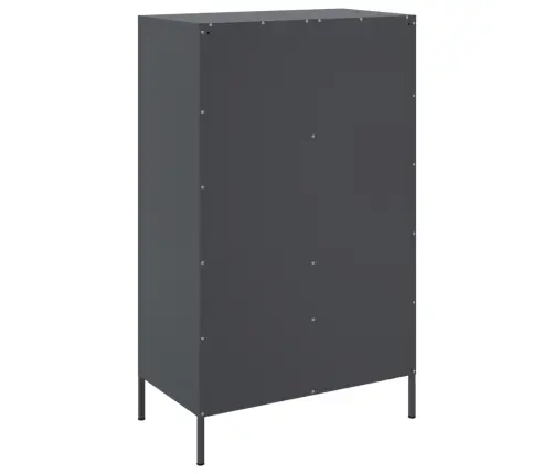 Augstais Skapītis, Antracītpelēks, 68X39X113 Cm, Tērauds Vidaxl