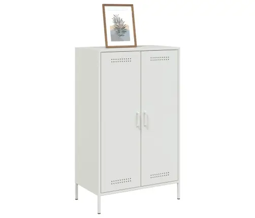 Augstais Skapītis, Balts, 68X39X113 Cm, Tērauds Vidaxl Augstais Skapītis, Balts, 68X39X113 Cm, Tērauds Vidaxl