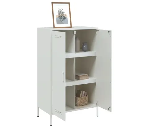 Augstais Skapītis, Balts, 68X39X113 Cm, Tērauds Vidaxl Augstais Skapītis, Balts, 68X39X113 Cm, Tērauds Vidaxl