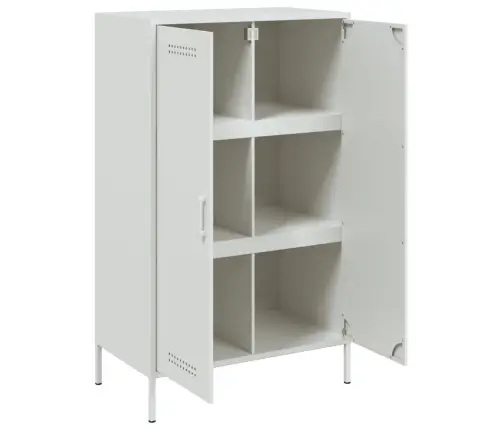 Augstais Skapītis, Balts, 68X39X113 Cm, Tērauds Vidaxl Augstais Skapītis, Balts, 68X39X113 Cm, Tērauds Vidaxl
