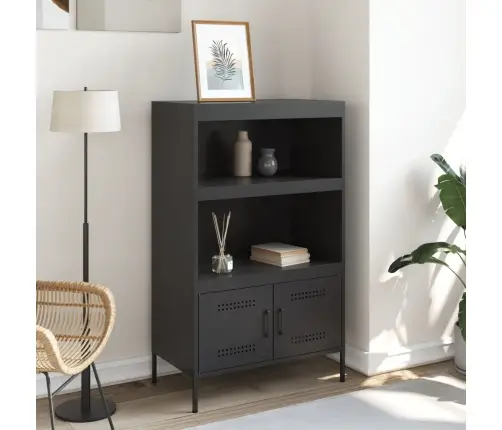 Kõrge Kapp, Must, 68X39X113 cm Teras