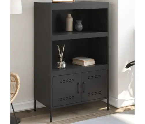 Kõrge Kapp, Must, 68X39X113 cm Teras