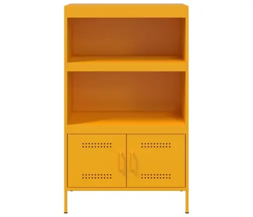 Augstais Skapītis, Sinepju Dzeltens, 68X39X113 Cm, Tērauds Vidaxl Augstais Skapītis, Sinepju Dzeltens, 68X39X113 Cm, Tērauds Vidaxl