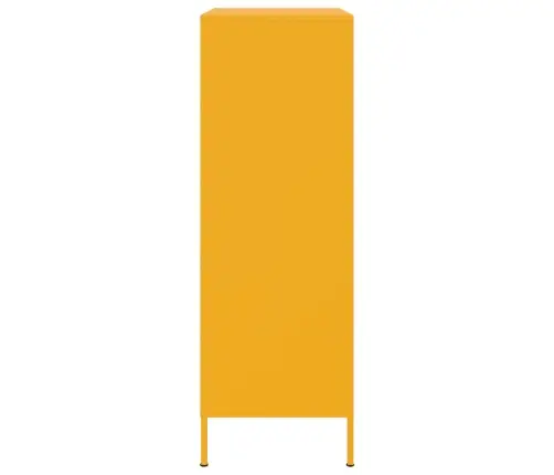 Augstais Skapītis, Sinepju Dzeltens, 68X39X113 Cm, Tērauds Vidaxl Augstais Skapītis, Sinepju Dzeltens, 68X39X113 Cm, Tērauds Vidaxl