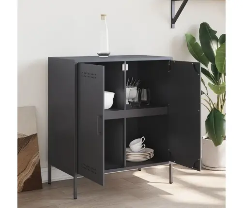Kumode, Antracītpelēka, 68X39X79 Cm, Tērauds Vidaxl Kumode, Antracītpelēka, 68X39X79 Cm, Tērauds Vidaxl