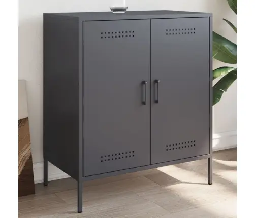 Kumode, Antracītpelēka, 68X39X79 Cm, Tērauds Vidaxl Kumode, Antracītpelēka, 68X39X79 Cm, Tērauds Vidaxl