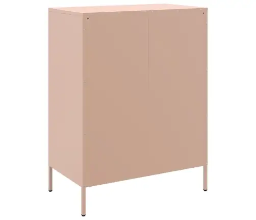 Kumode, Rozā, 68X39X89 Cm, Tērauds Vidaxl