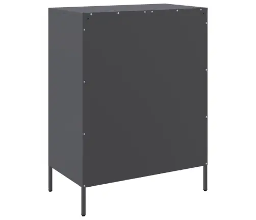 Kumode, Antracītpelēka, 68X39X89 Cm, Tērauds Vidaxl