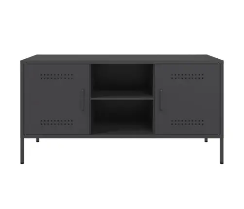 Televizoriaus Spintelė, Juoda, 100,5X39X50,5cm Plienas Televizoriaus Spintelė, Juoda, 100,5X39X50,5cm Plienas