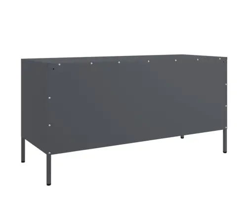 Tv Skapītis, 100,5X39X50,5 Cm, Tērauds, Antracītpelēks Vidaxl