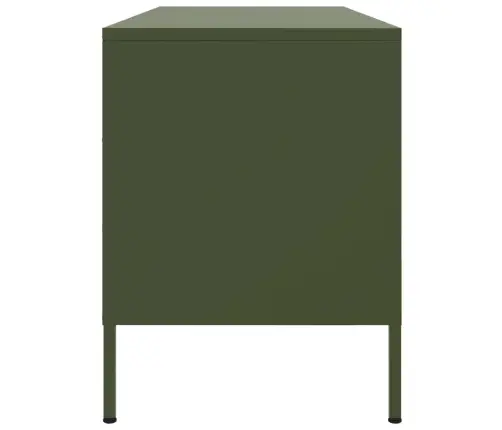 Tv Skapītis, 100,5X39X50,5 Cm, Tērauds, Olīvu Zaļš Vidaxl Tv Skapītis, 100,5X39X50,5 Cm, Tērauds, Olīvu Zaļš Vidaxl