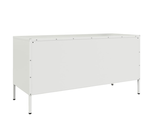Tv Skapītis, 100,5X39X50,5 Cm, Tērauds, Balts Vidaxl