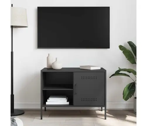 Tv Skapītis, Melns, 68X39X50,5 Cm, Tērauds Vidaxl