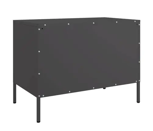 Tv Skapītis, Melns, 68X39X50,5 Cm, Tērauds Vidaxl